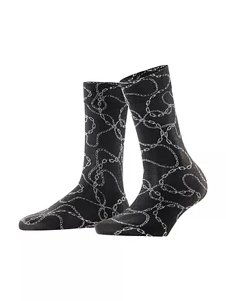FALKE | Feinstrumpfsocken JEWEL CASE 30DEN black/silver | 